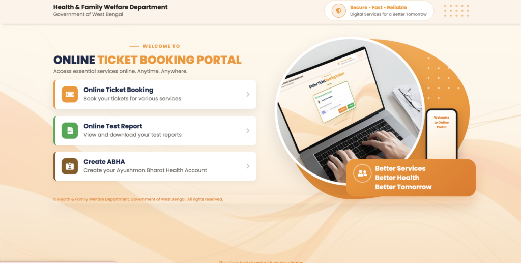 Official SSKM Hospital Online Ticket Booking Portal